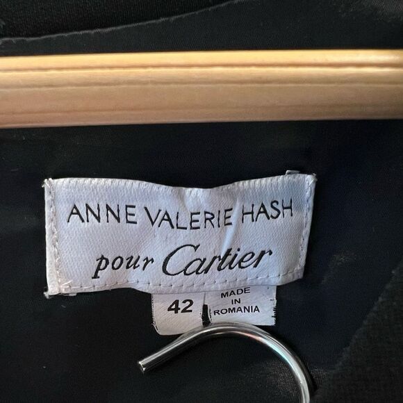 Anne Valerie Hash Women’s EU 42 US 8 Black Deconstructed Midi Dress Zipper - Picture 9 of 11